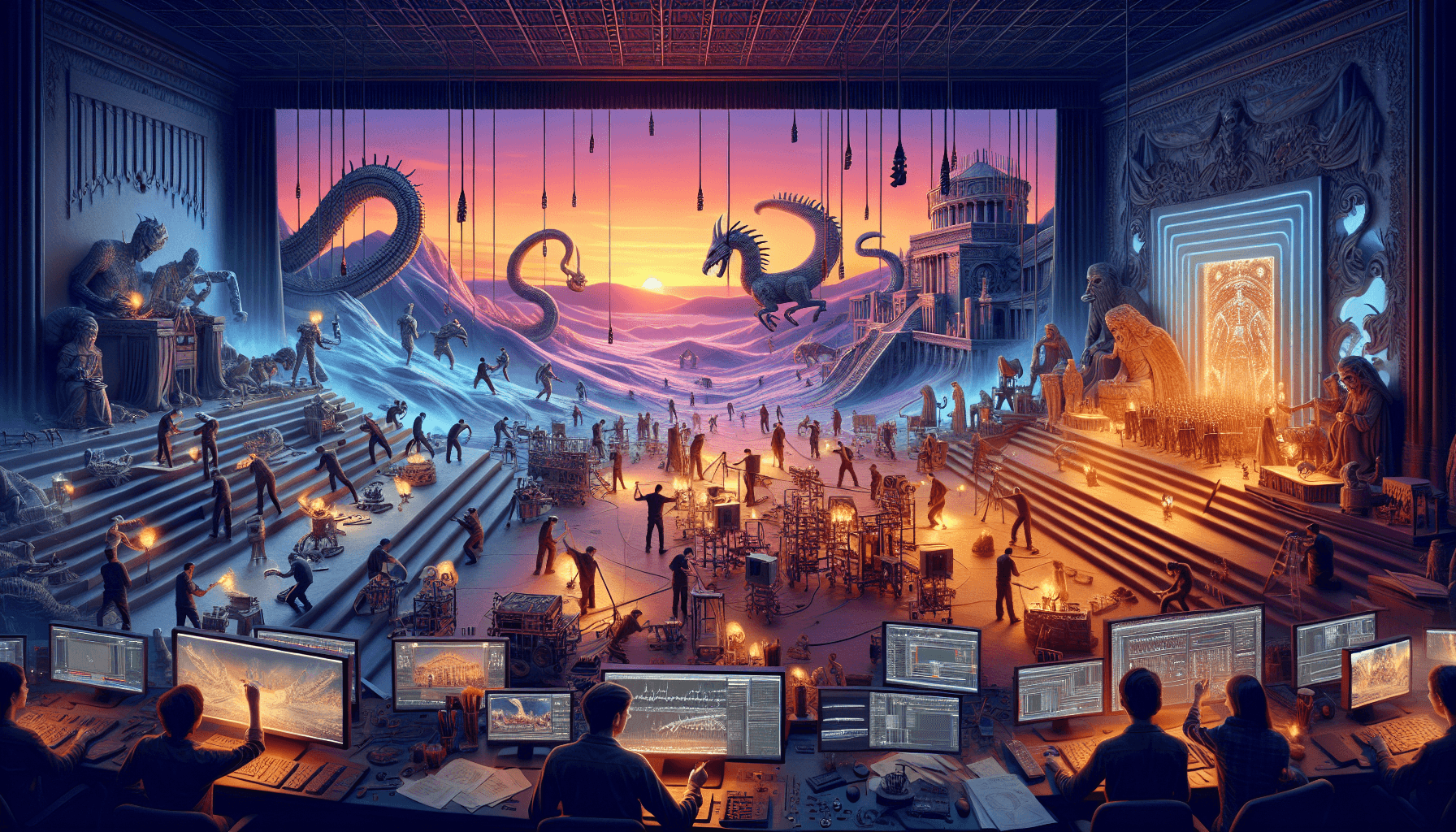 Illustration for Innovative Problem Solving in the Moviemaking Business