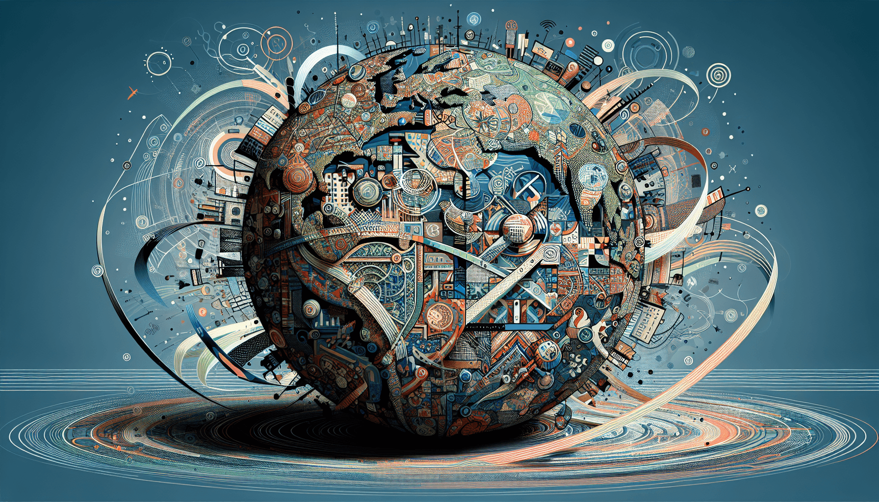 Illustration representing the concept of cultural innovation: cross-border problem-solving techniques